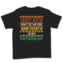 Load image into Gallery viewer, Juneteenth is My Independence Day July 4th Didn't Set Me Free