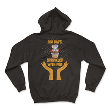 Load image into Gallery viewer, School Shirt, 100 Days Of Sprinkled With Fun Koala Cupcake Tee, Back - Hoodie - Black