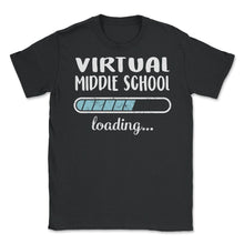 Load image into Gallery viewer, Virtual Middle School Loading T Shirt - Unisex T-Shirt - Black
