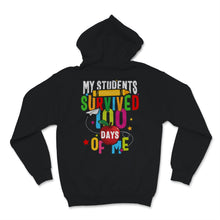 Load image into Gallery viewer, 100 Days Of School Shirt For Virtual Teacher My Students Survived 100