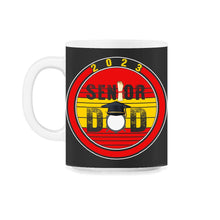 Load image into Gallery viewer, 2023 Senior Drummer Dad Graduation Grad Gift T Shirt - 11oz Mug - Black on White