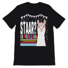 Load image into Gallery viewer, STAAR Texas State No Probllama test day Cute Graphic Llama Flowers