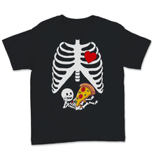 Load image into Gallery viewer, Pregnancy Announcement Halloween Costume Skeleton Baby Pizza Lover