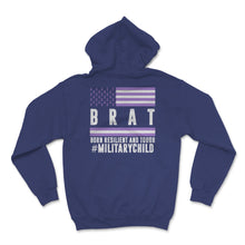 Load image into Gallery viewer, Military Child Month Awareness Ribbon Purple Up Brat Born Resilient