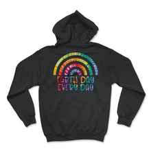 Load image into Gallery viewer, Earth Day Everyday Pine Tree Green Vintage Sunset Preserve - Hoodie - Black