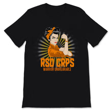 Load image into Gallery viewer, RSD CRPS Awareness Warrior Unbreakable Orange Ribbon Strong Woman