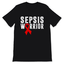Load image into Gallery viewer, Sepsis Warrior Red Ribbon Awareness Faith Warrior Support Warrior Gift