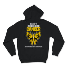 Load image into Gallery viewer, Cure Childhood Cancer Gold Ribbon awareness Butterfly Kids Yellow