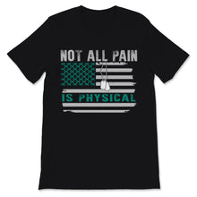 Load image into Gallery viewer, Not All Pain Is Physical PTSD Awareness Teal Awareness Ribbon USA
