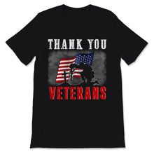 Load image into Gallery viewer, Thank You Veterans Day Celebration Vintage American Flag Ribbon