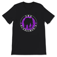 Load image into Gallery viewer, Alzheimer's  Awareness Shirt, End Alzheimer's Elephant, Dementia