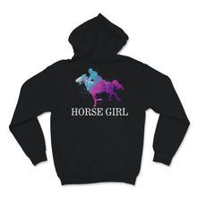 Load image into Gallery viewer, Horse Girl I Love My Horses Racing Riding Equestrian Watercolor Pink