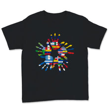 Load image into Gallery viewer, National Hispanic Heritage Month Hands Hispanic Countries Flags