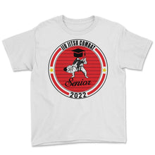 Load image into Gallery viewer, Jiu Jitsu Combat Senior 2022 Player Graduation Class of 2022 T Shirt - Youth Tee - White
