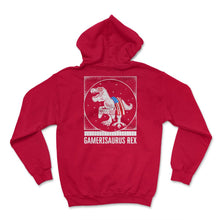 Load image into Gallery viewer, 4th Of July Shirt, Gamerisaurus Rex USA Flag Sunglasses Independence - Hoodie - Red