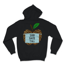 Load image into Gallery viewer, 100 Days Y'all Leopard Apple Face Mask 100th Day Of School Shirt