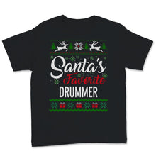 Load image into Gallery viewer, Santas Favorite Drummer Christmas Ugly Sweater