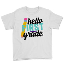 Load image into Gallery viewer, Hello First Grade Student Teacher Colorful Back To School Pencil