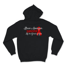 Load image into Gallery viewer, Brain Aneurysm Survivor By The Grace Of God Awareness Warrior Red