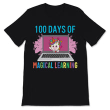 Load image into Gallery viewer, 100th Day Of School Shirt For Girls Cute Unicorn 100 Days Of Magical