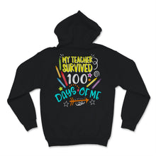 Load image into Gallery viewer, 100 Days Of School Shirt For Students My Teacher Survived 100 Days Of