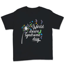 Load image into Gallery viewer, World Down Syndrome Day Dandelion Flower Awareness Socks Down Right