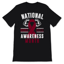 Load image into Gallery viewer, National Sickle Cell Awareness Month Burgundy Ribbon Strong Disease