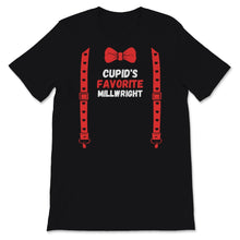 Load image into Gallery viewer, Valentines Day Shirt Cupid's Favorite Millwright Funny Red Bow Tie