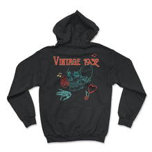 Load image into Gallery viewer, Vintage 1932 Skull Rose Heart Birthday Gift T Shirt - Hoodie - Black