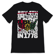 Load image into Gallery viewer, Juneteenth Day My Ancestors Weren't Free in 1776 July 4th Black