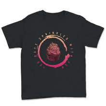 Load image into Gallery viewer, 100 Days Sprinkled With Fun, Funny 100 days Of School Cupcake Tee,