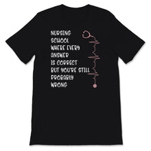 Load image into Gallery viewer, Nurses Week Shirt Nursing School Student Where every Answer Is