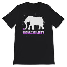 Load image into Gallery viewer, Alzheimer's  Awareness Shirt, End Alzheimer's Elephant, Dementia