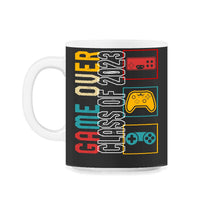 Load image into Gallery viewer, Game Over Class Of 2023 Shirt, Video Games Vintage Teacher Graduation - 11oz Mug - Black on White