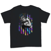 Load image into Gallery viewer, DSP USA American Flag Nurse Strong Woman Direct Support Person Space