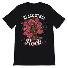 Load image into Gallery viewer, Black STNA Nurses Rock Black History Month Women Pink Flowers African