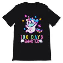 Load image into Gallery viewer, 100th Day Of School Shirt For Girls Cute Unicorn 100 Days Smarter