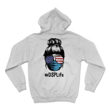 Load image into Gallery viewer, DSP Life USA Flag Sunglasses Messy Bun Direct Support Professional
