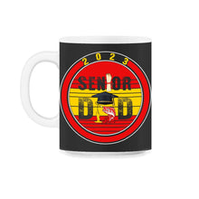 Load image into Gallery viewer, 2023 Senior Fishing Dad Graduation Grad Gift T Shirt - 11oz Mug - Black on White