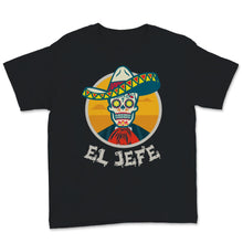 Load image into Gallery viewer, El Jeff El Dia de Los Muertos Day of the Dead Sugar Skull Mexican Hat