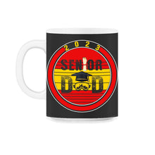 Load image into Gallery viewer, 2023 Senior Skiing Dad Graduation Grad Gift T Shirt - 11oz Mug - Black on White