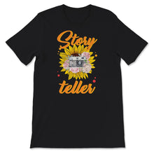 Load image into Gallery viewer, Story Teller, Photographer Gift, Camera Tee, Camera Lover,