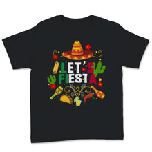Load image into Gallery viewer, Cinco De Mayo Let's Fiesta Mexican Flag Party Mexico Hat Cactus Taco