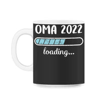 Load image into Gallery viewer, Oma 2022 Loading T Shirt - 11oz Mug - Black on White