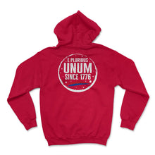 Load image into Gallery viewer, 4th Of July Shirt, E Pluribus Unum Since 1776 USA Flag Traditional - Hoodie - Red