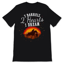 Load image into Gallery viewer, 3 Barrels 2 Hearts 1 Dream Rodeo Barrel racing Girls Horse Riding