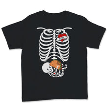 Load image into Gallery viewer, Pregnancy Announcement Halloween Costume Skeleton Cute Baby Holding