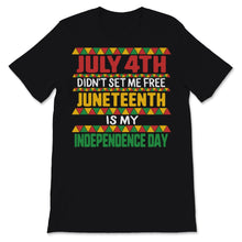 Load image into Gallery viewer, Juneteenth is My Independence Day July 4th Didn't Set Me Free