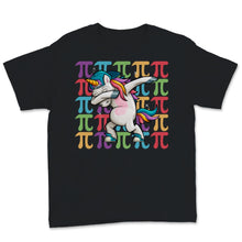 Load image into Gallery viewer, Cute Pi Day Dabbing Unicorn Magical Colorful Mathematics 3.14 Symbol