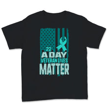 Load image into Gallery viewer, 22 a Day Veteran Lives Matter Retro USA American Flag PTSD Awareness